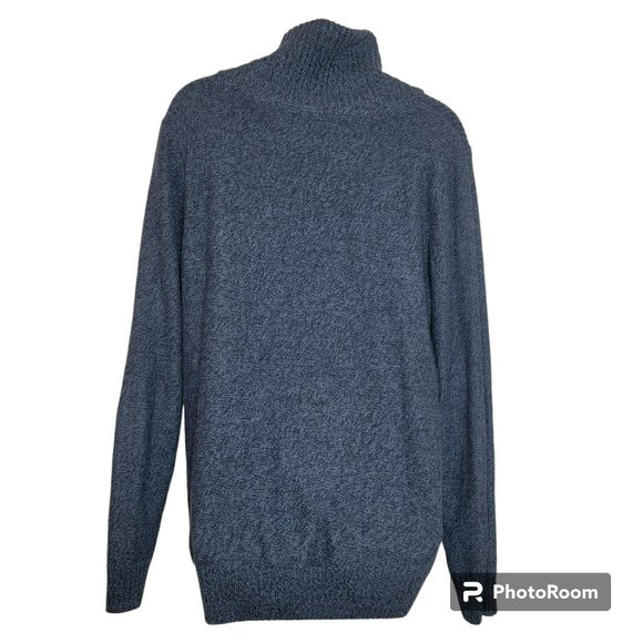 Urban Pipeline Sweater, Men Large, Gray Ribbed, Thick, Button Cowl Neck, EUC - Picture 2 of 11